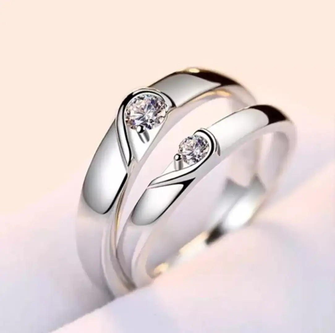 Couple ring heart design top
