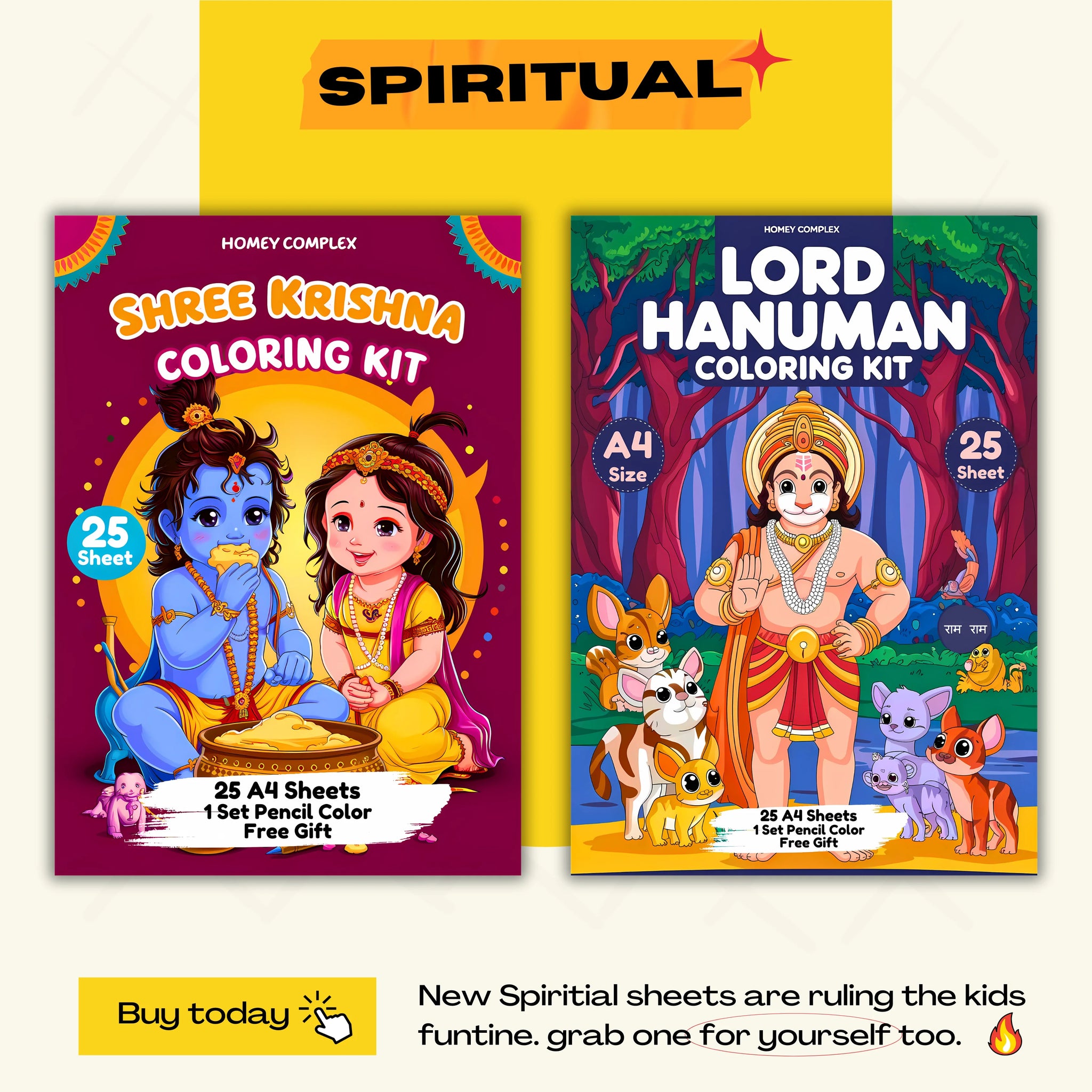 Spiritual Coloring Bundle - 50 Sheets