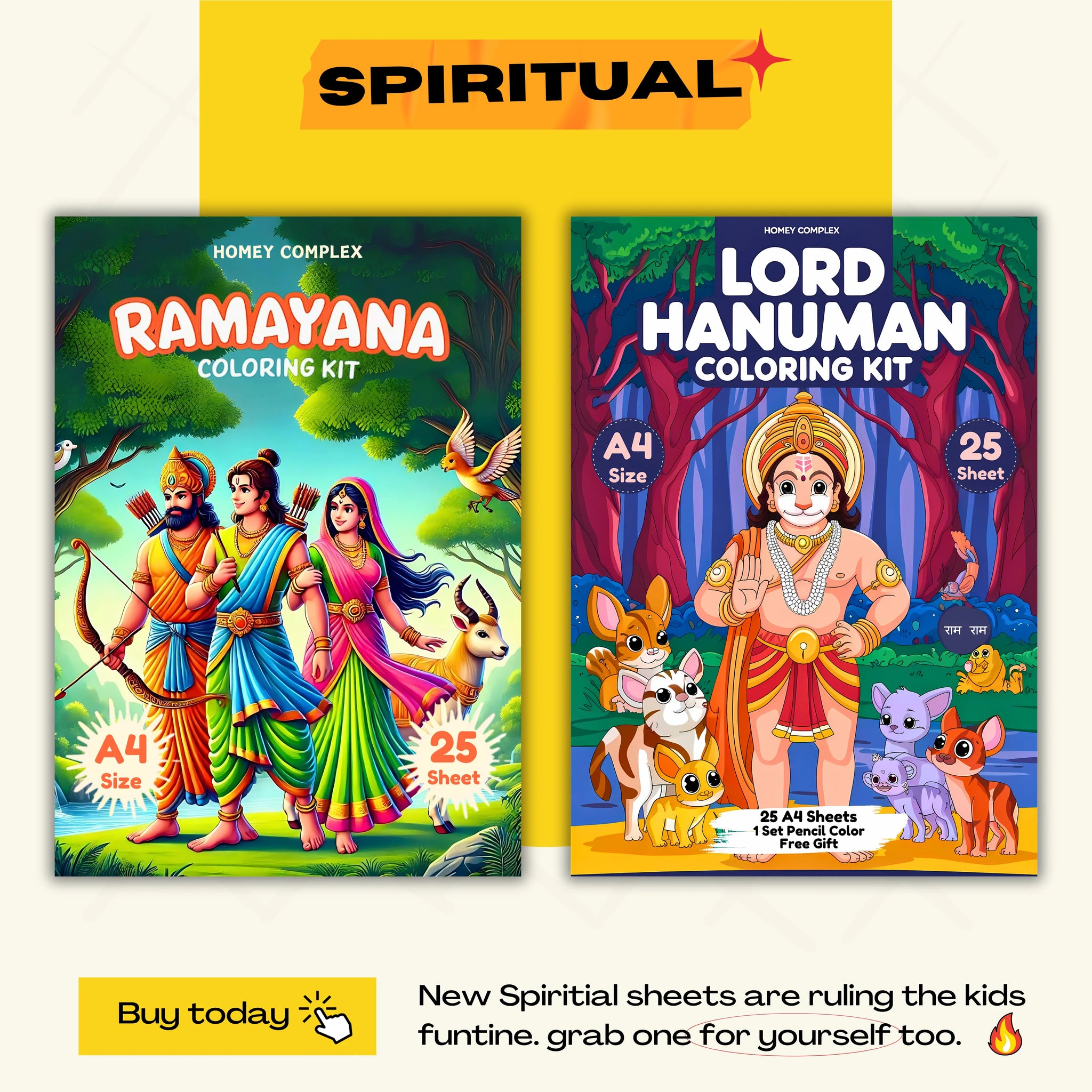 Spiritual Coloring Bundle - 50 Sheets