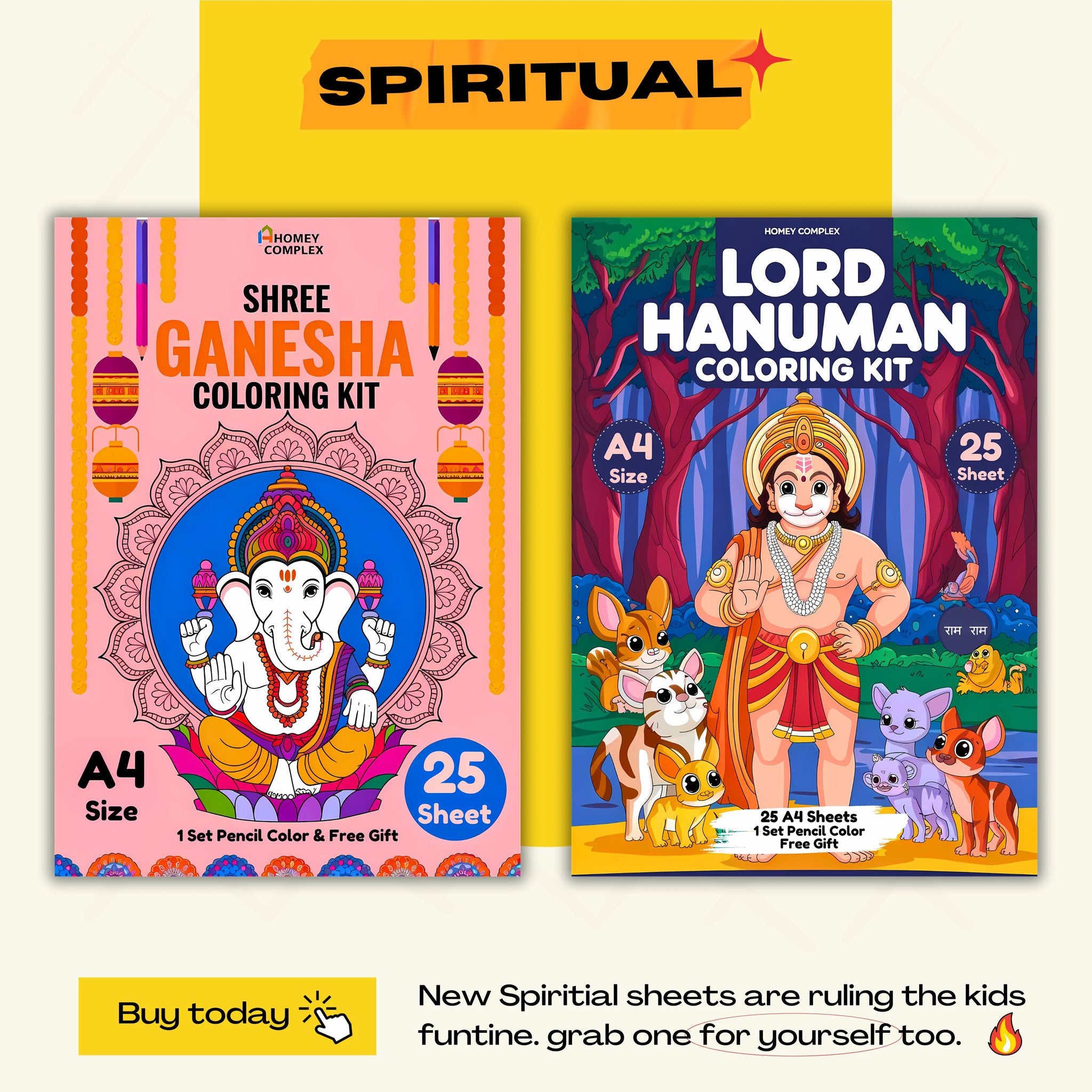 Spiritual Coloring Bundle - 50 Sheets