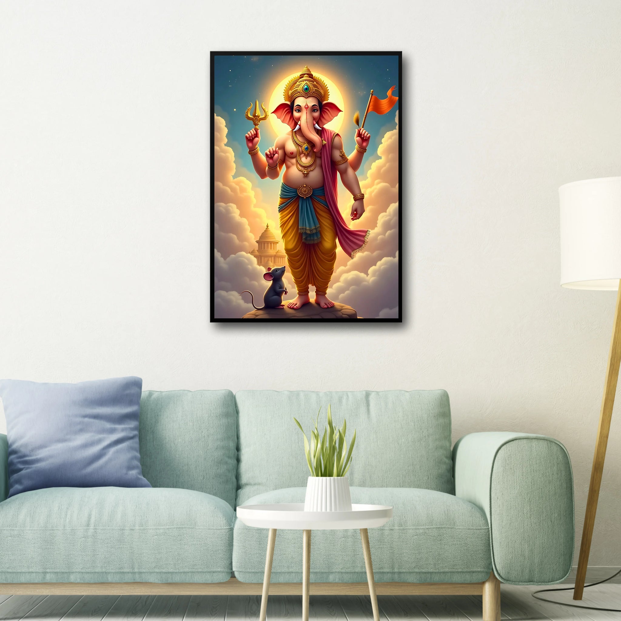 Divine Ganesha Frame - A4 Size