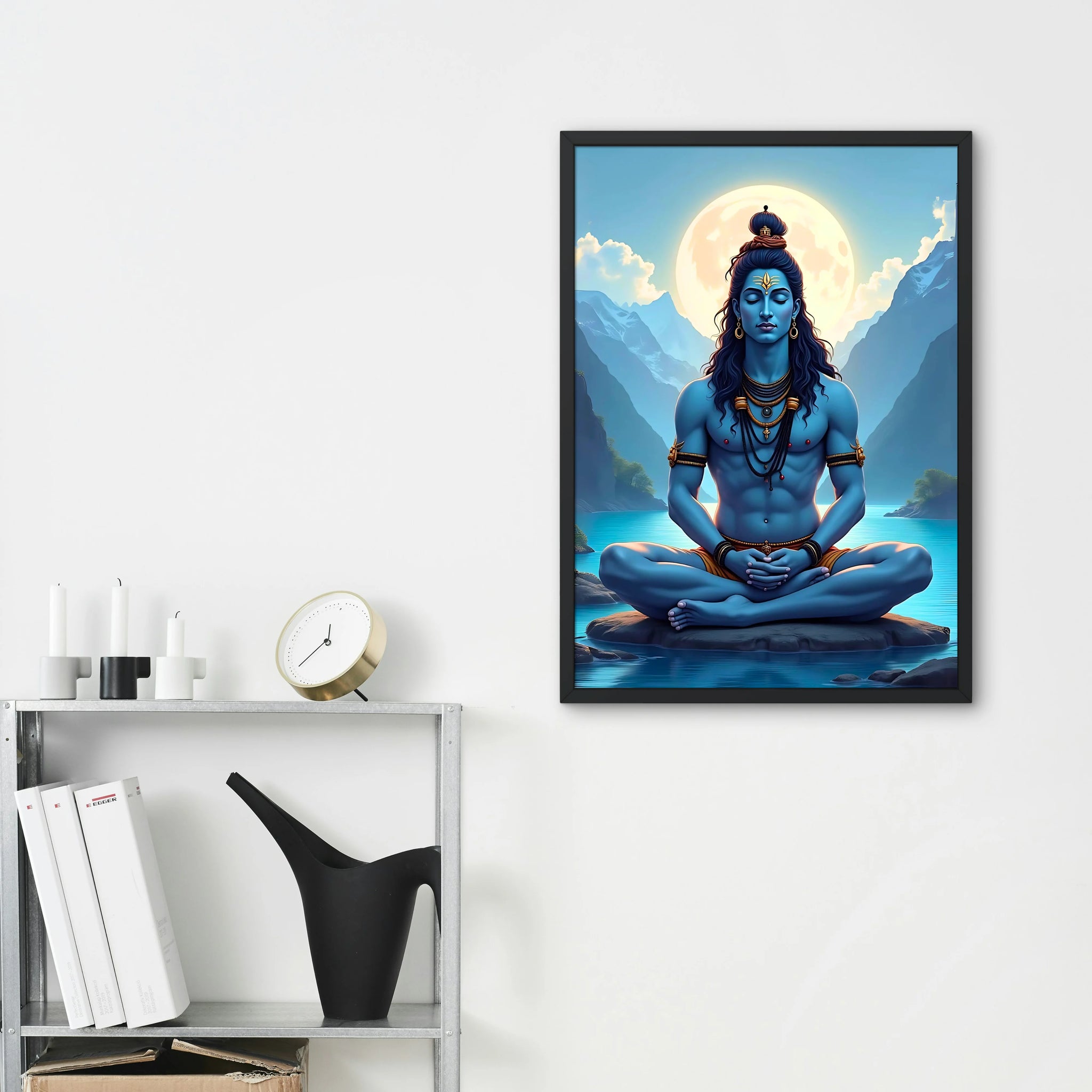 Shiva and Ganga Frame - A4 Size