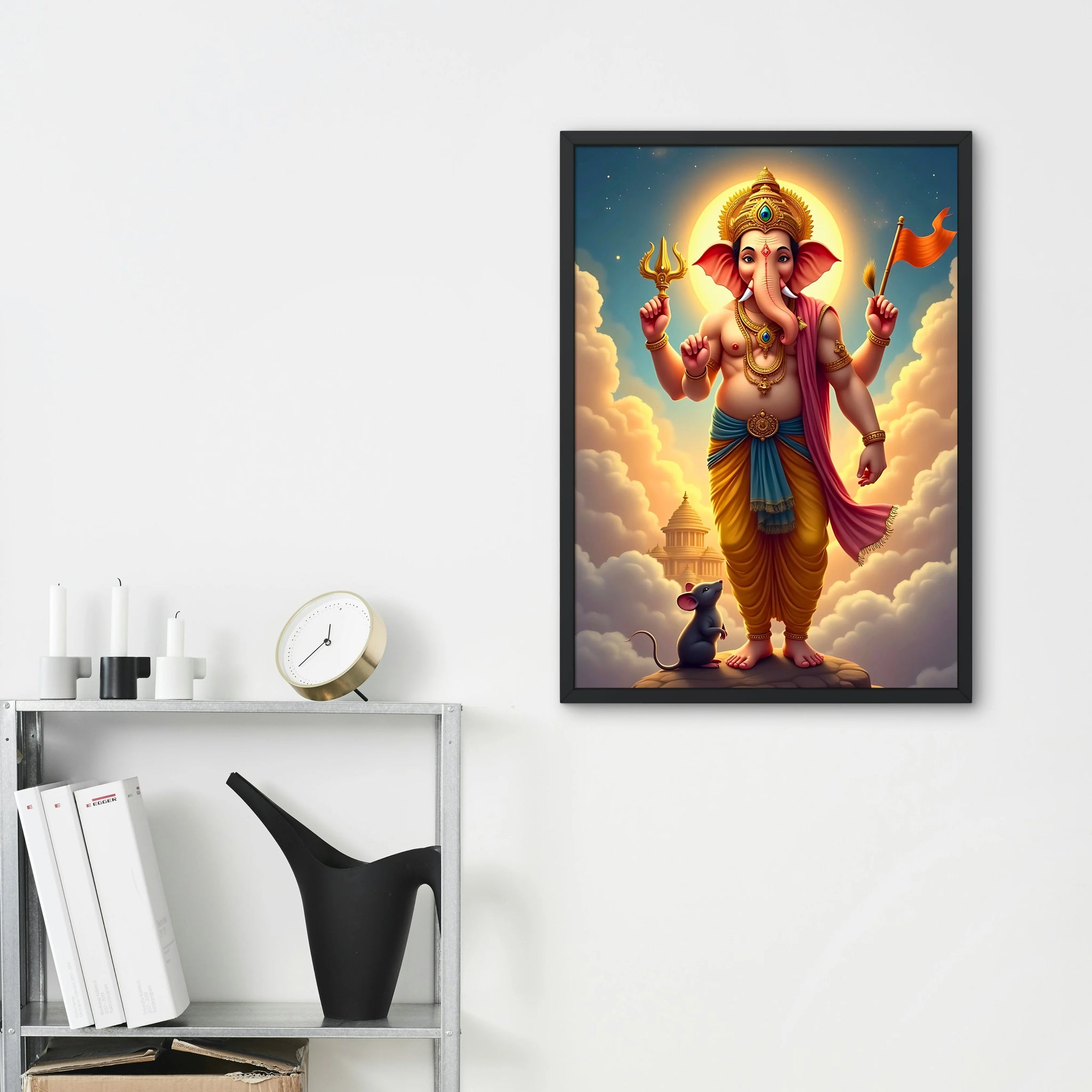 Divine Ganesha Frame - A4 Size