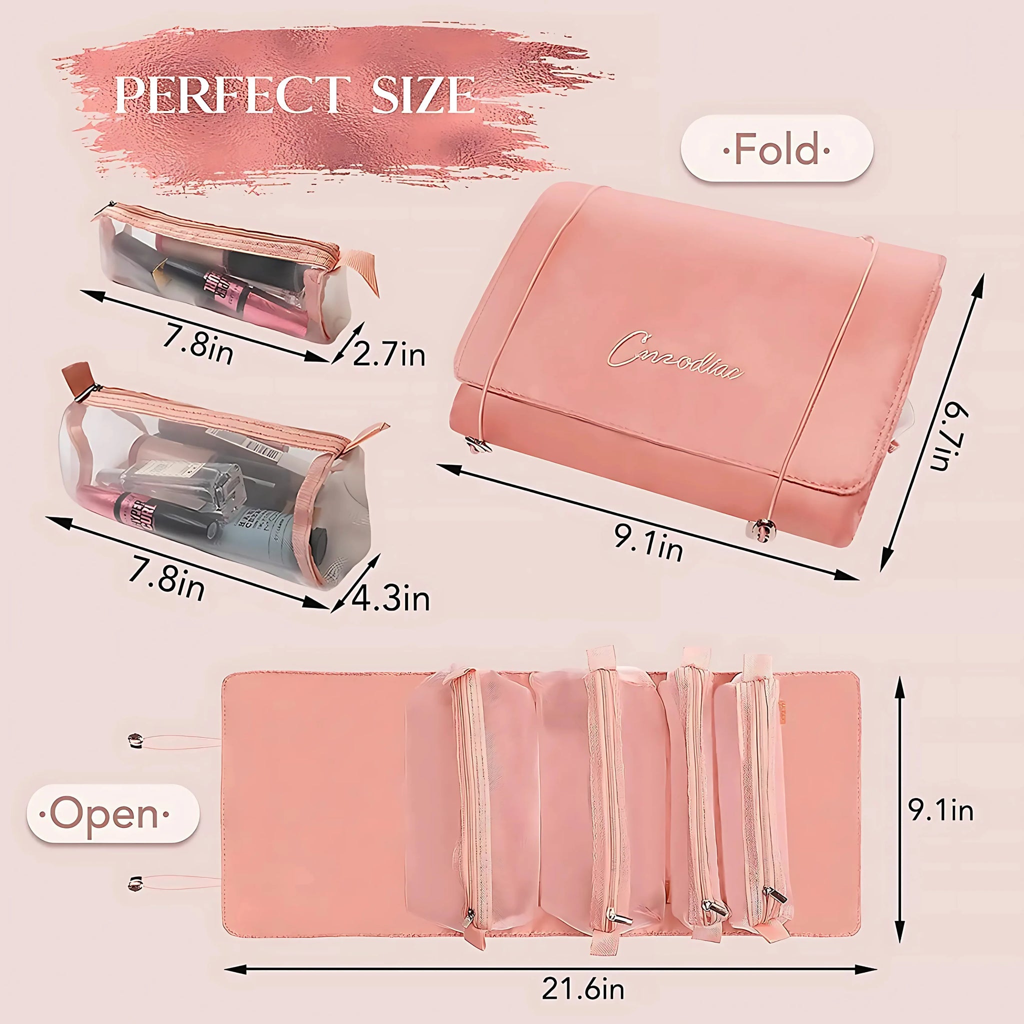 4 in 1 Cosmetic Organizer Bag