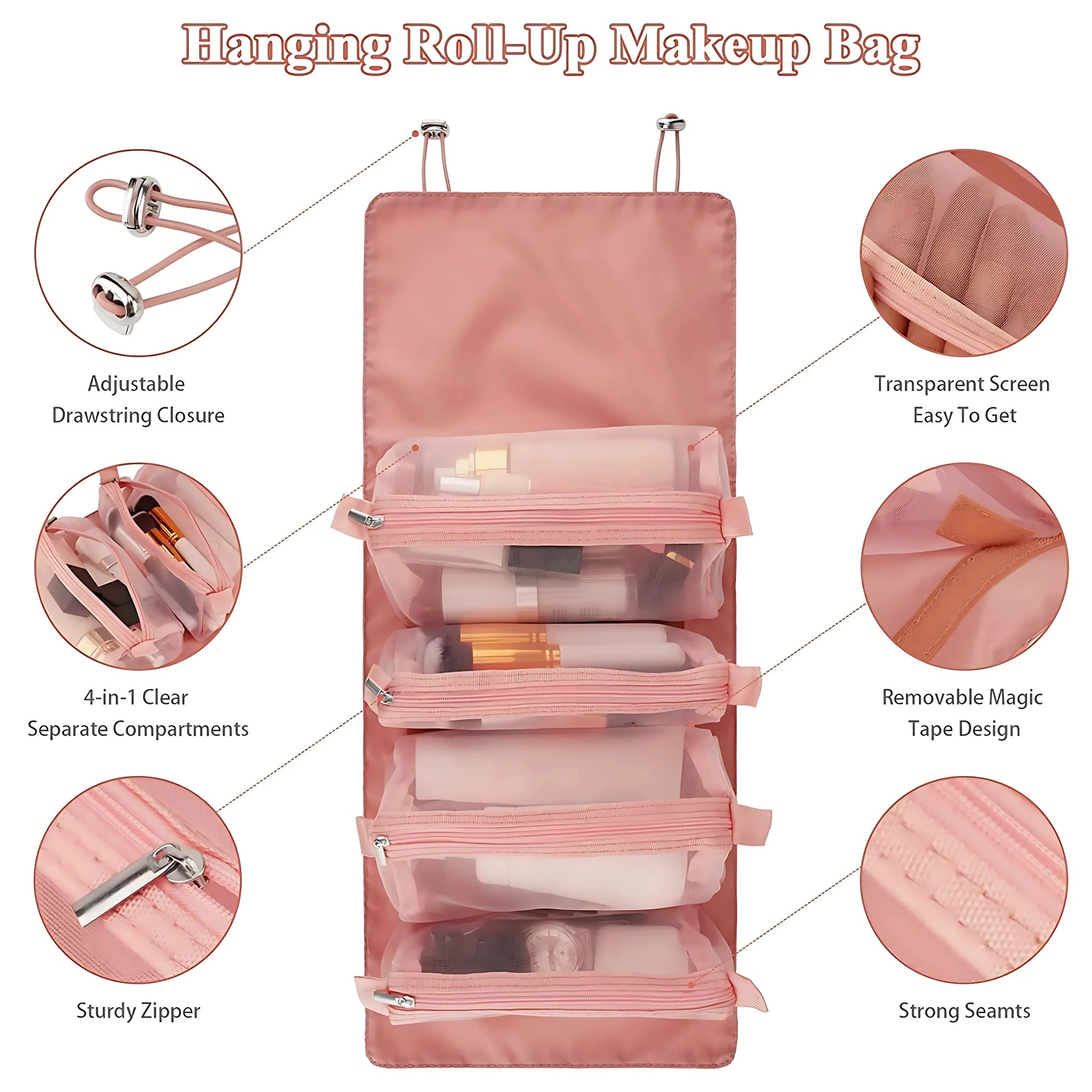 4 in 1 Cosmetic Organizer Bag