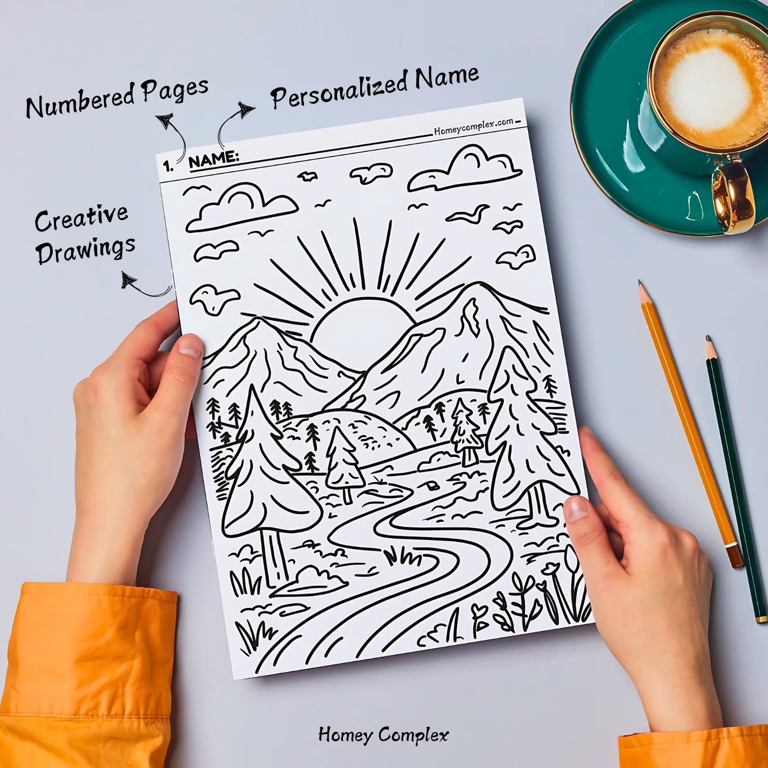 Nature Coloring Kit - 25 Sheets