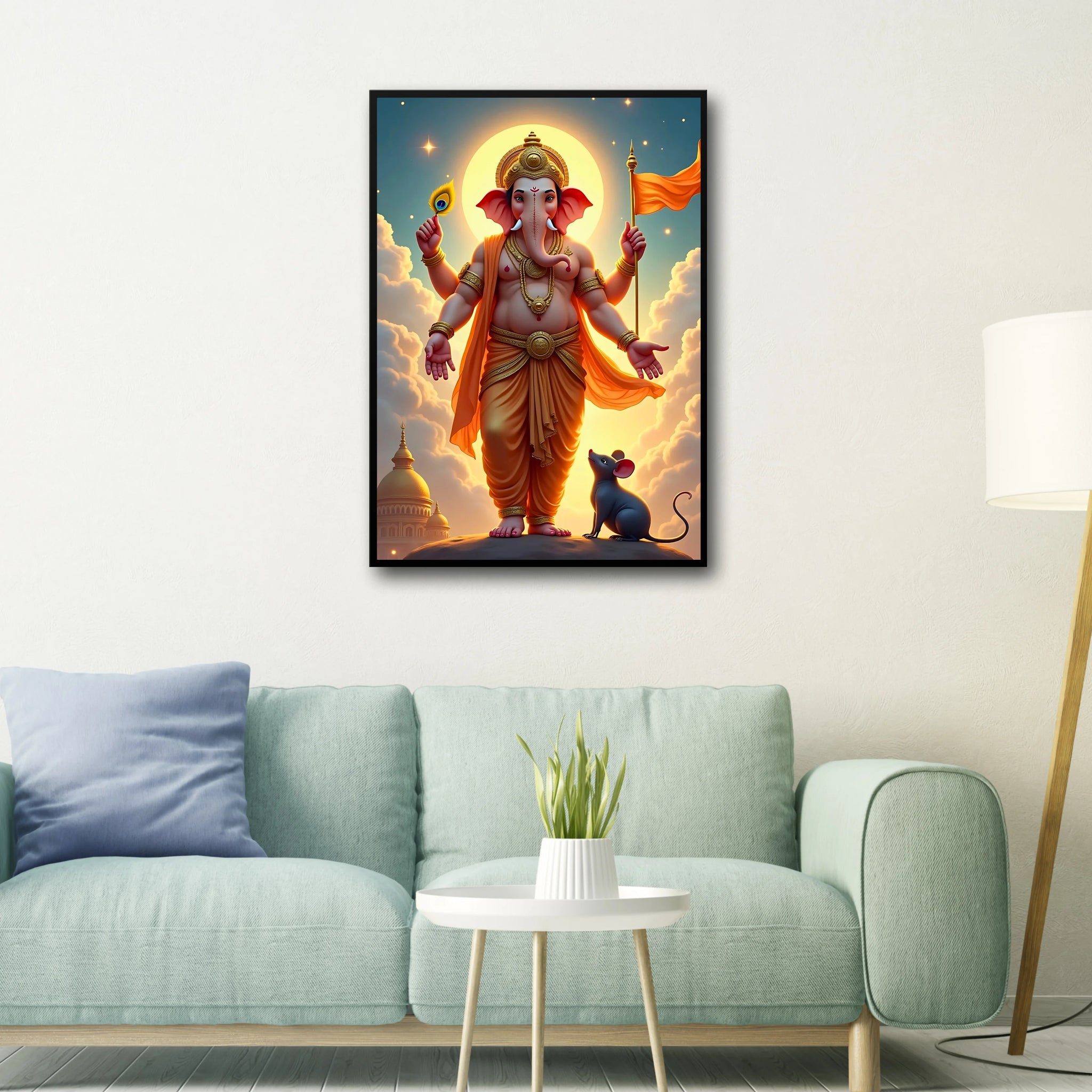 Ganesha Blessings Frame  - A4 Size