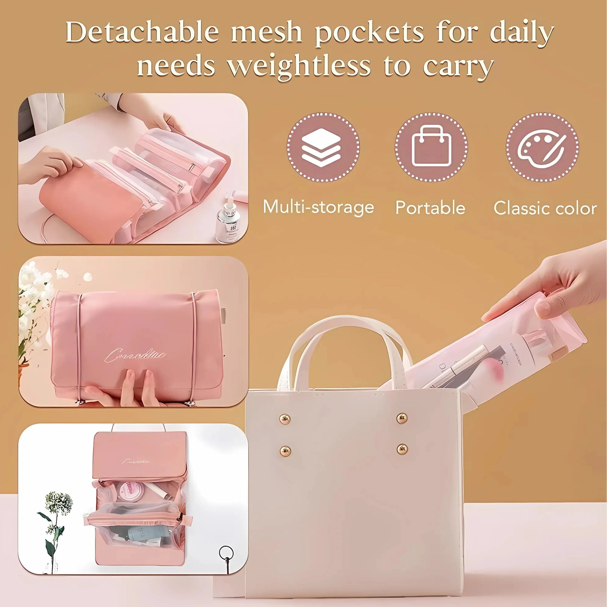 4 in 1 Cosmetic Organizer Bag