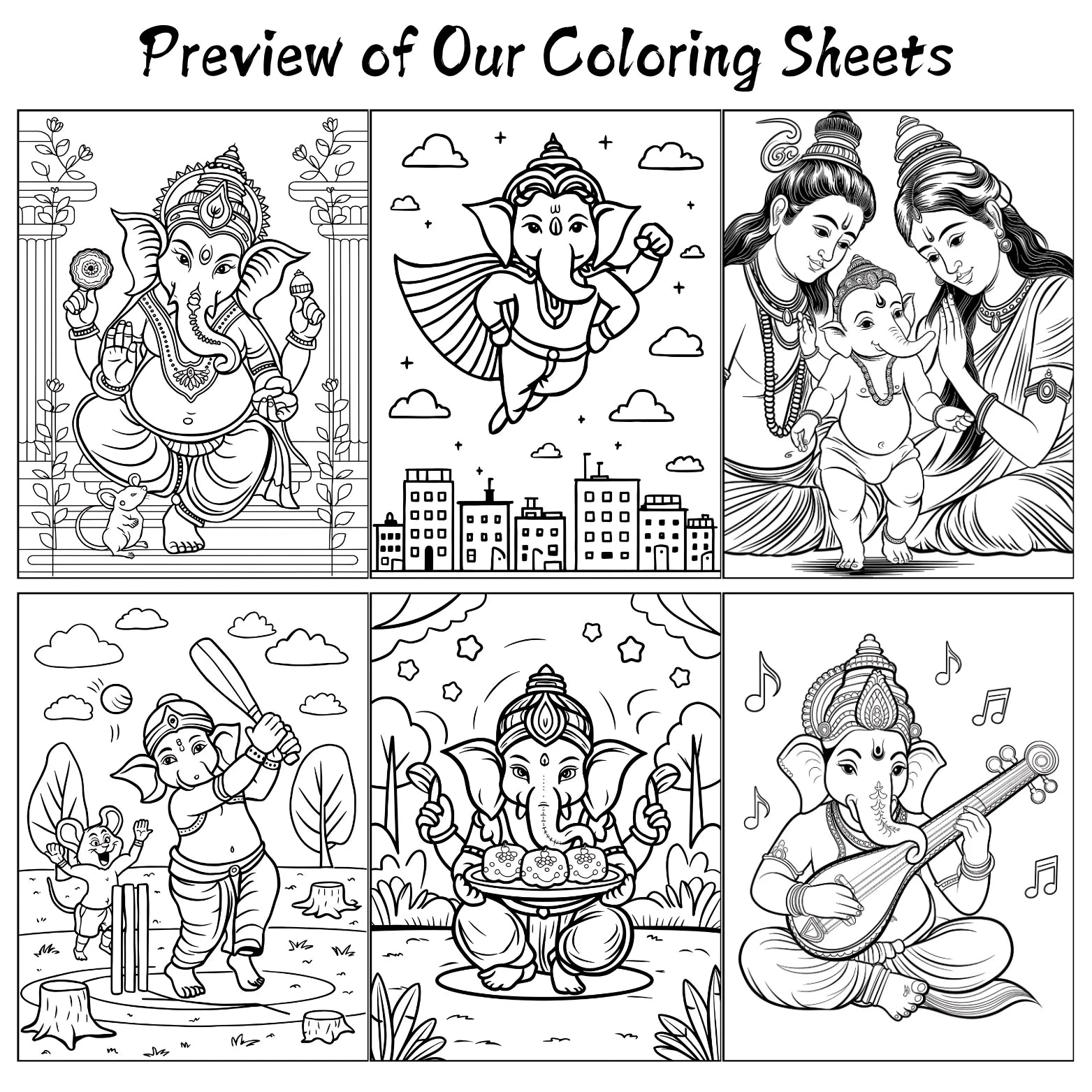 ganesha coloring pages