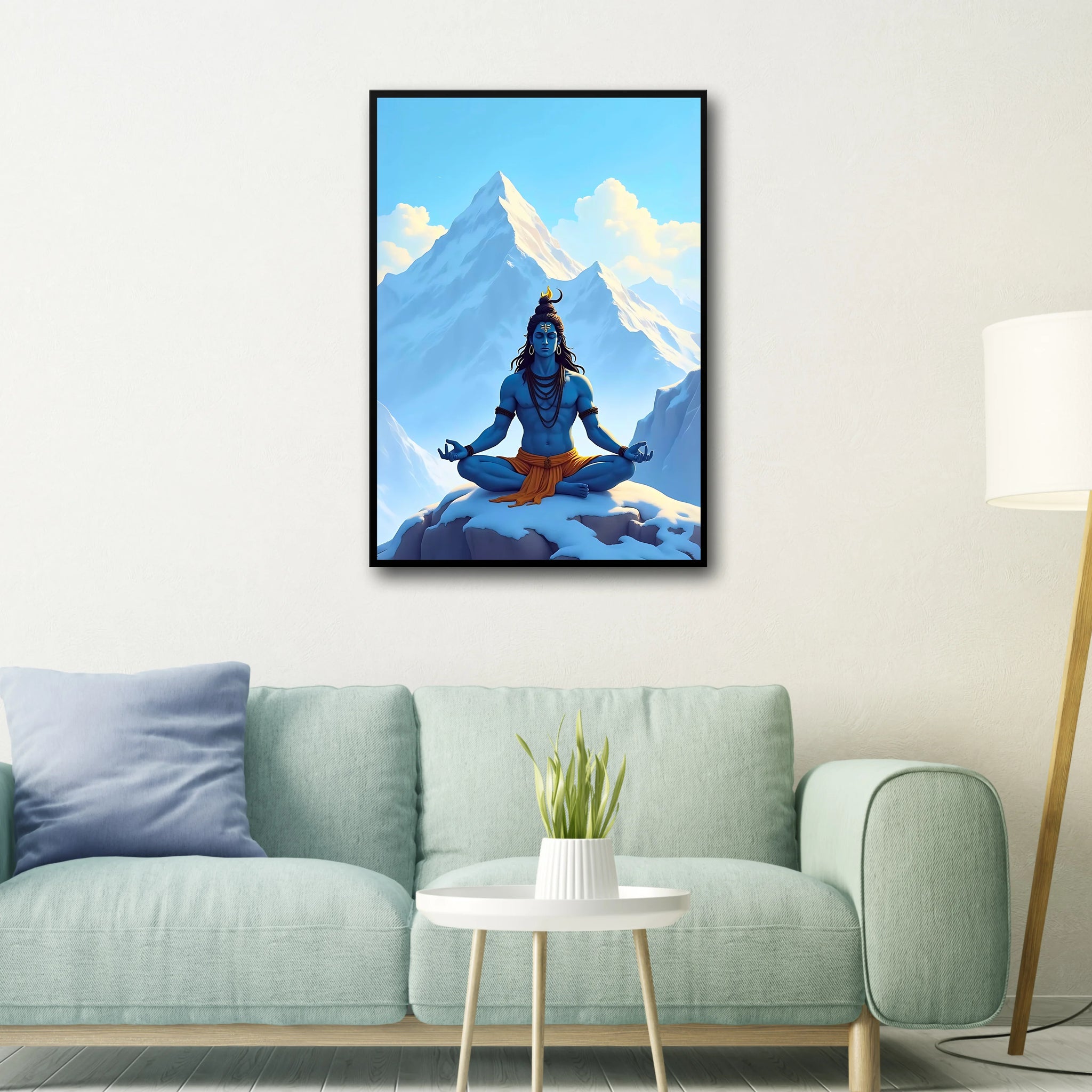 Shiva Meditation Frame - A4 Size