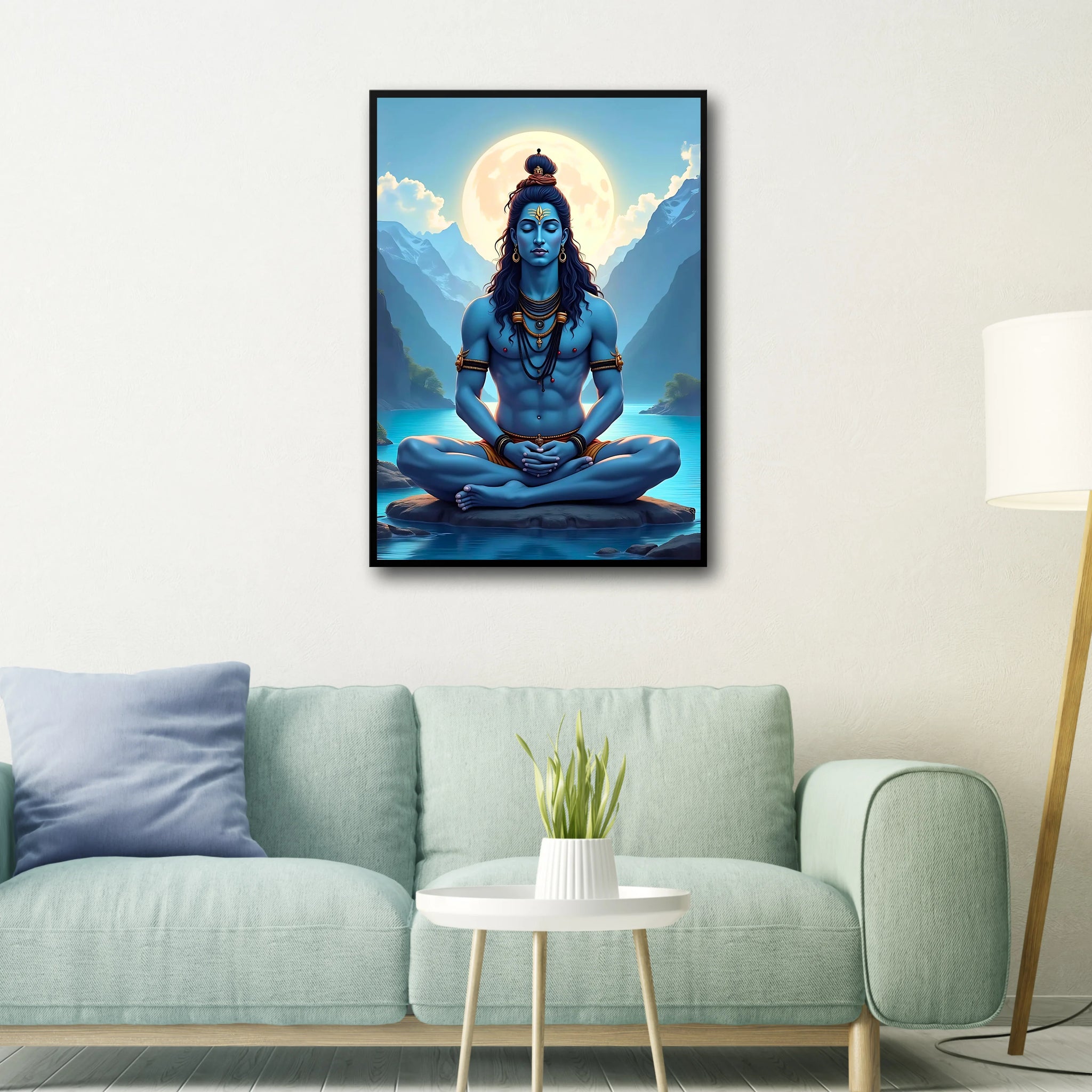 Shiva and Ganga Frame - A4 Size