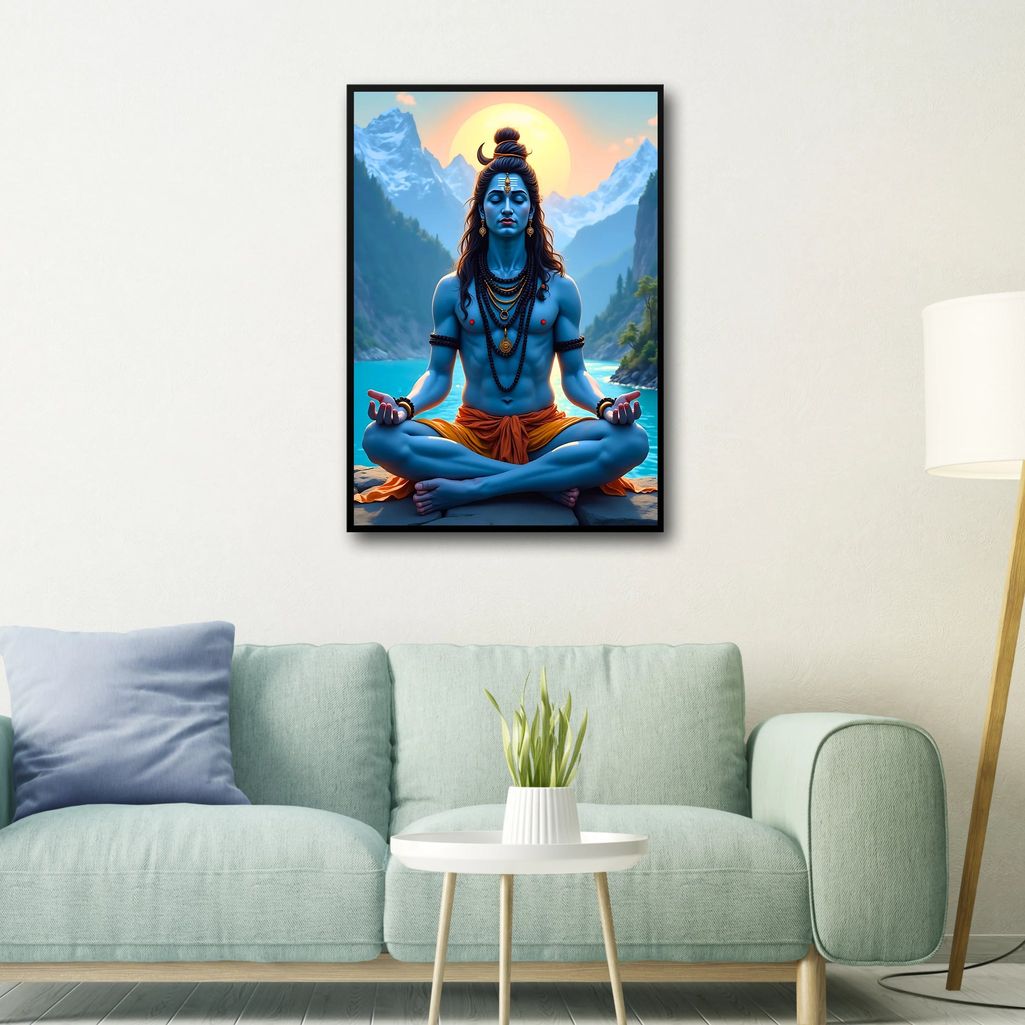 Shiva Divine Peace Frame - A4 Size