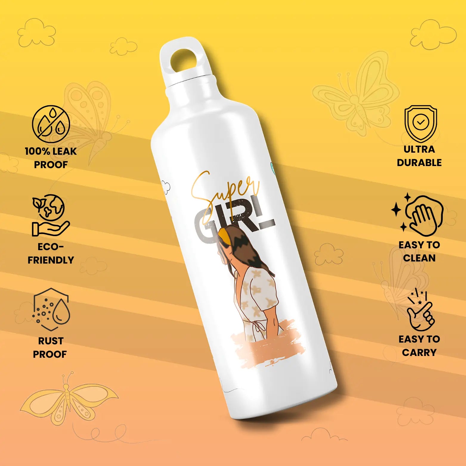 Super Girl Water Bottle - 750ml