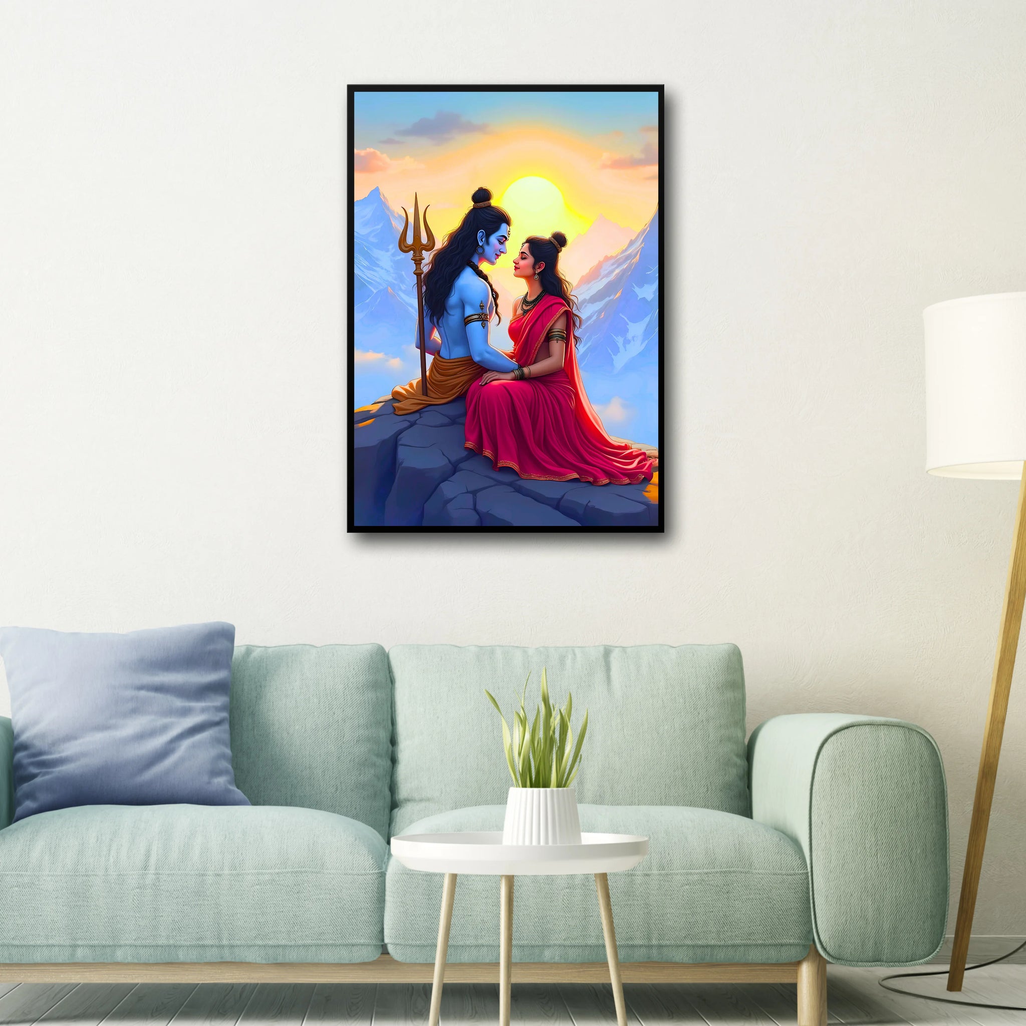 Mahadev and Parvati Special Frame - A4 Size