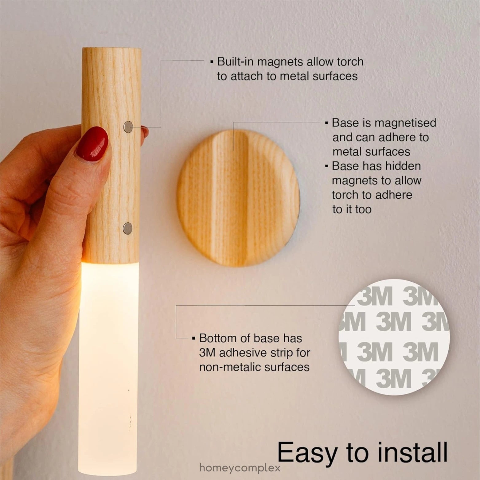 Magic Magnetic Wooden Light