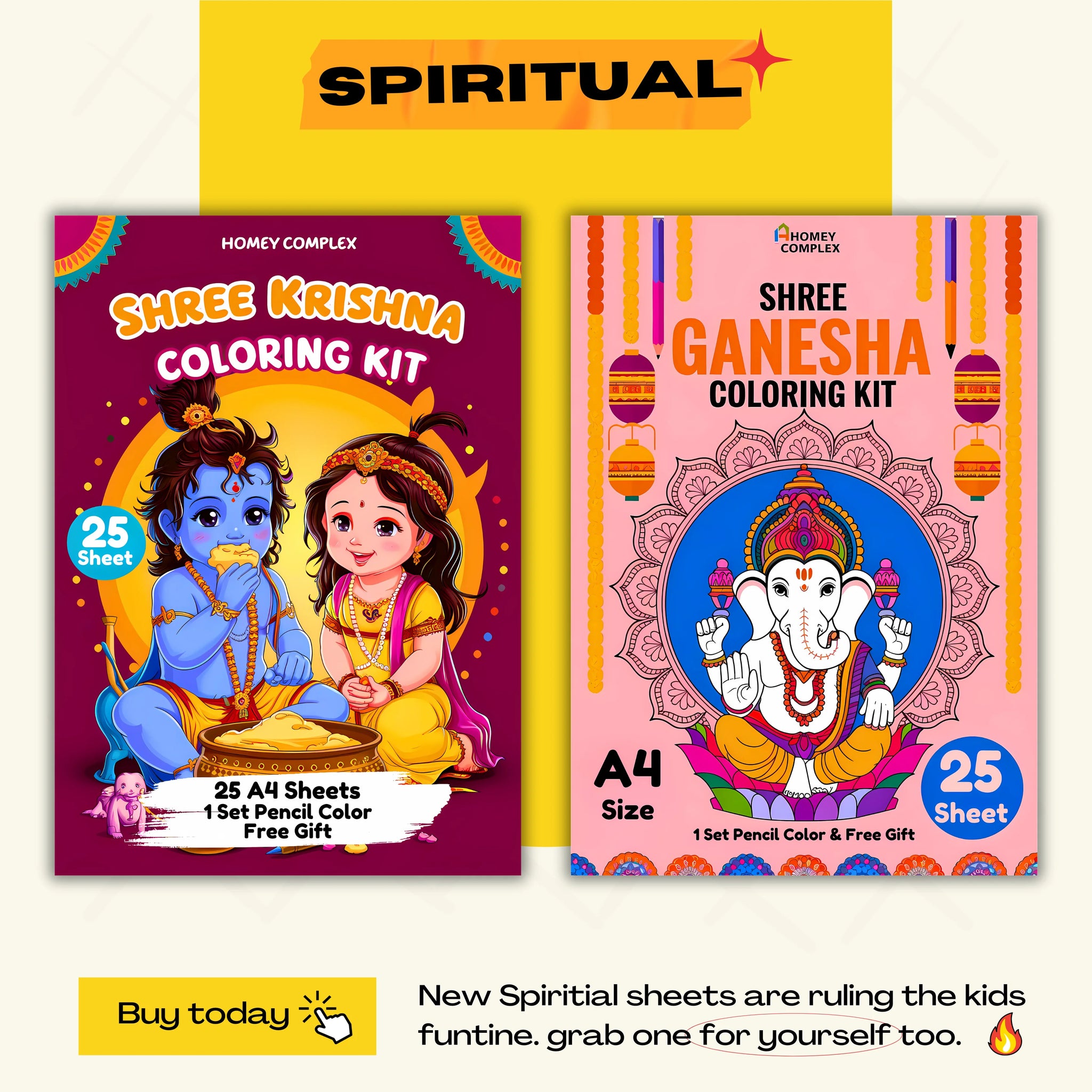 Spiritual Coloring Bundle - 50 Sheets