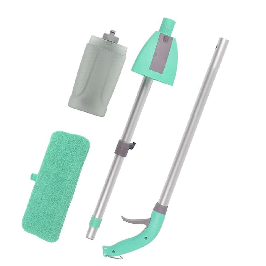 Spray Mop With Removable Washable Cleaning Pad And Integrated Water Spray Mechanism