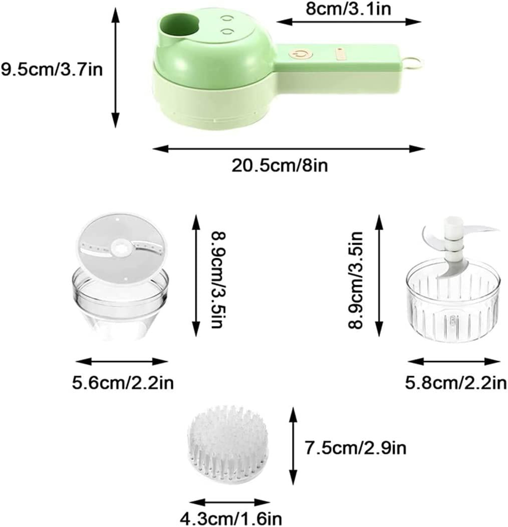 EnergyEmpire 4 in 1 Portable Electric Vegetable Cutter Set Pastry